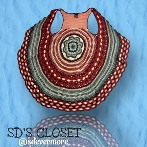 INCREDIBLE Justify XL Crochet Vest Top EUC